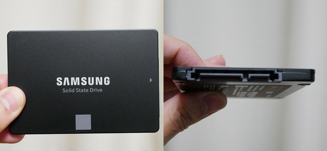 HDDをSSDに交換してみた。Samsung[サムスン] 860EVO 2.5インチ内蔵型を使用|Product | insdays