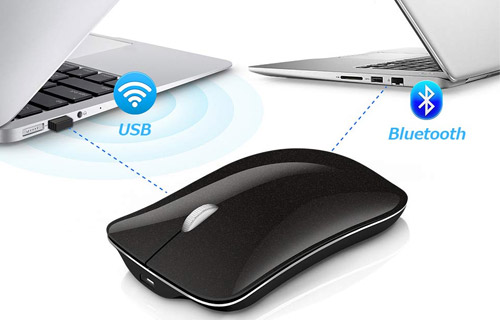 Wsky「ワイヤレスマウス(Bluetooth/USB 2代同時接続)」の接続方法・レビュー